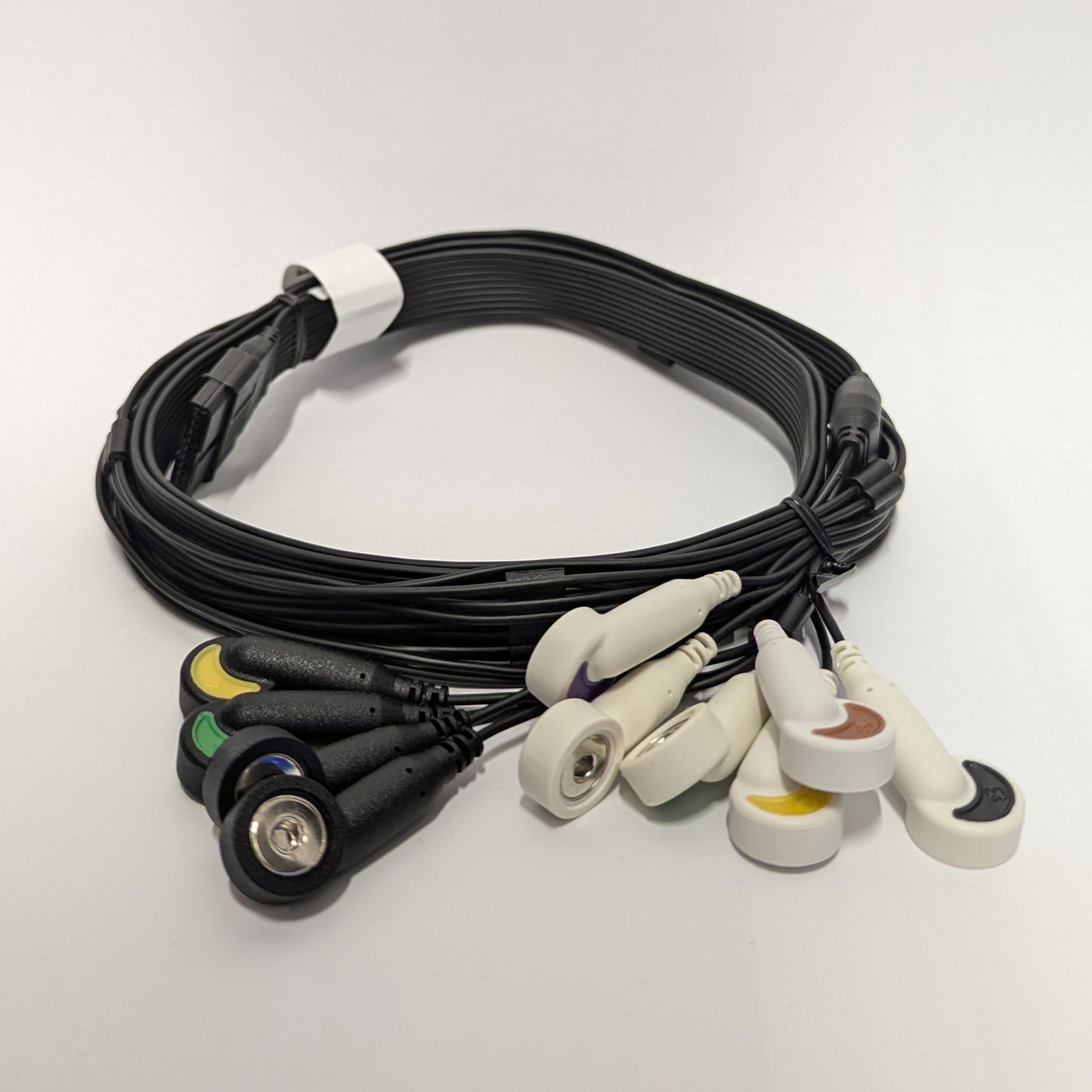 Patientenkabel (Flat) 10-adrig mit Druckknopfadapter für MS12-USB