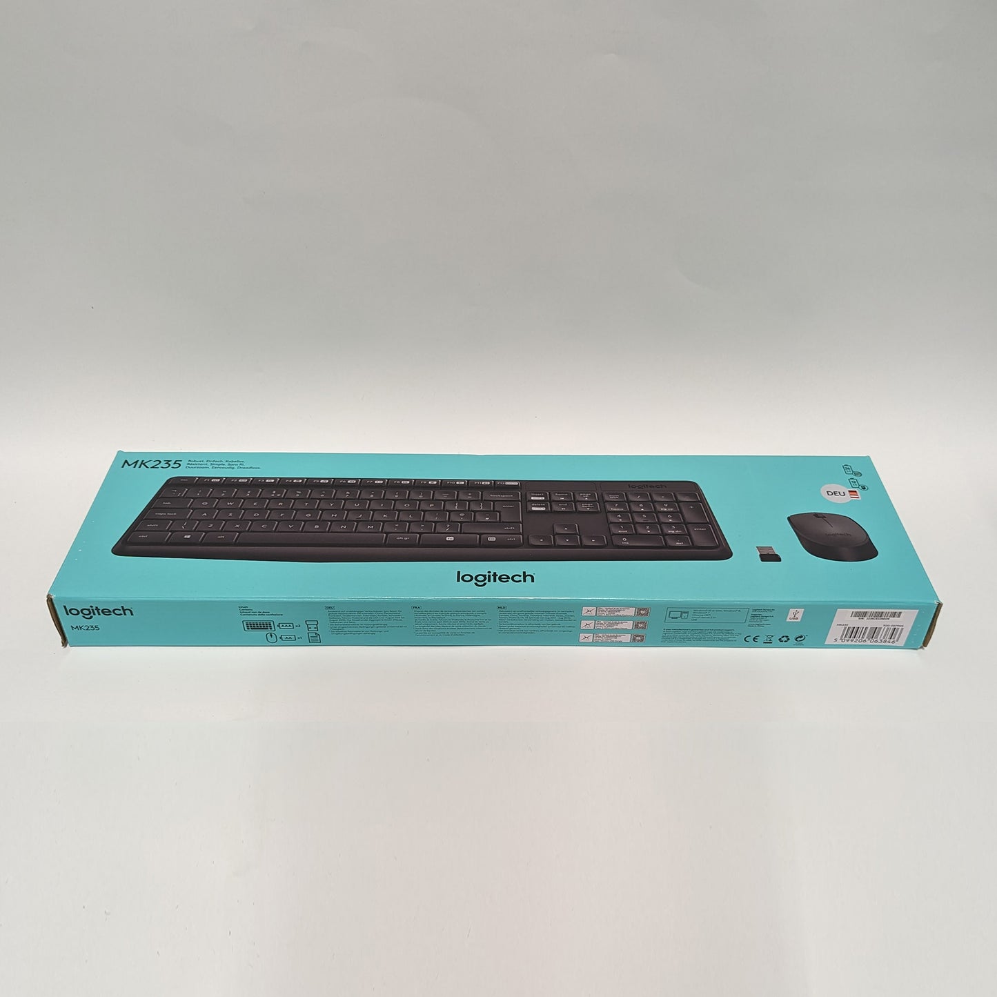 Logitech Wireless Tastatur-Mouse Set black; USB 2.0