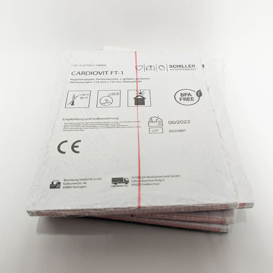 EKG-Faltpapier für Schiller FT-1 10 Blöcke